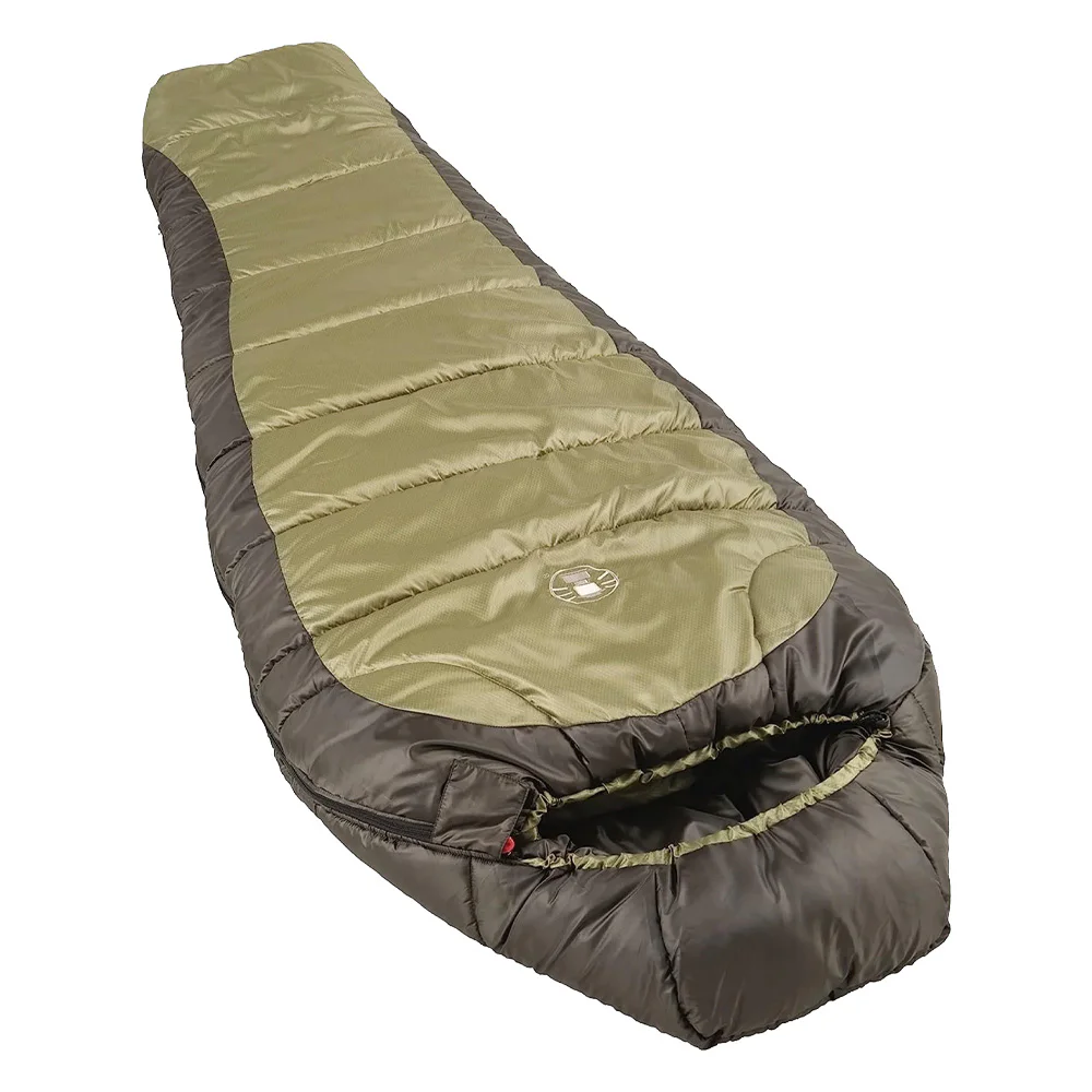 Coleman North Rim Cold Weather 0 F Sleeping Bag Long No Snag Zipper with Adjustable Hood Backwoods Outdoor Gear